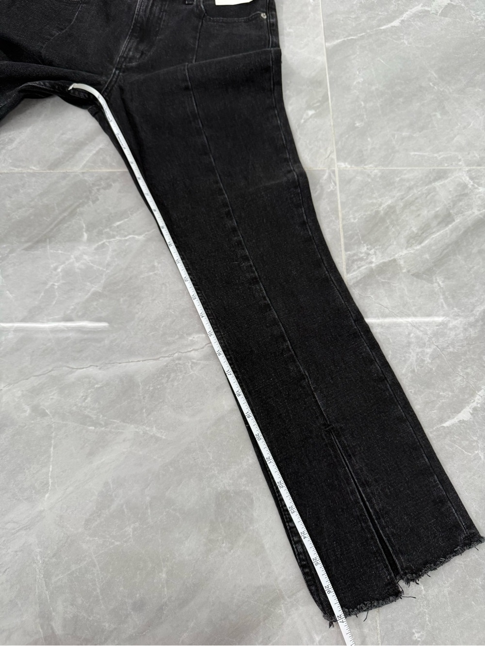 Women’s Abercrombie & Fitch The Skinny High Rise Jeans Split Hem Size 28 Short - Picture 15 of 15